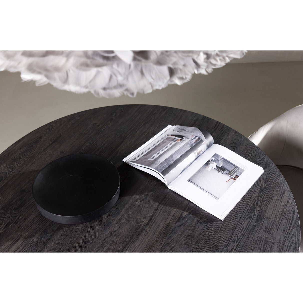 Lanzo Runt matbord Mocca