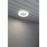 Carrara Rund HP-LED 25W Vit Vägglampa Ute