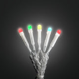 LED Frostad Topp Ljusslinga Inomhus 10 Lampor (0.63m), Färgad/Transparent Kabel