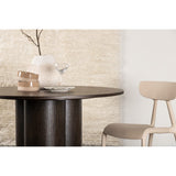 Olivia Runt matbord Mocca, MDF, ⌀110