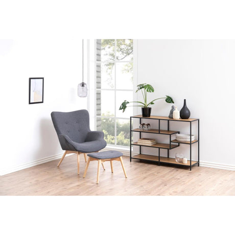 Notting Hill Bokhylla 78x114x35 cm Ek