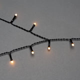 LED Frost Svart Kabel Julgransbelysning 180 cm, Amber