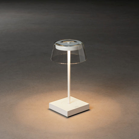 Scilla  USB Dimbar Bordslampa Ute Vit