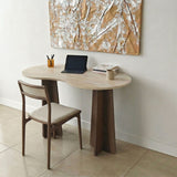 Infini (120 x 75 x 60 cm) Travertin valnöt Skrivbord