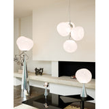 Melt Cone Fat Bordslampa Opalescent/Silver