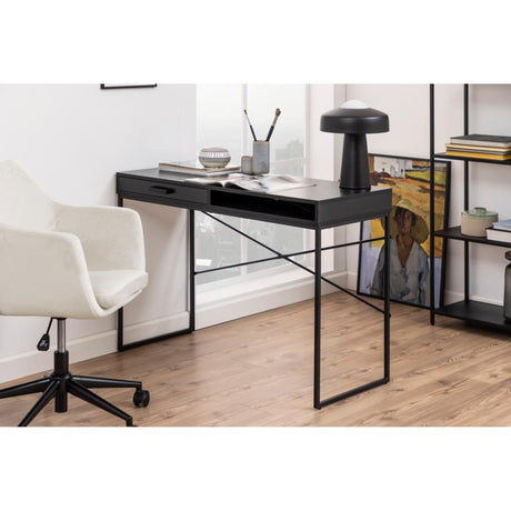 Notting Hill Skrivbord 110x45 cm Svart Ask