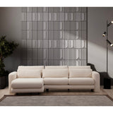 Essaouira hörn (290-165 x 97 x 73 cm) Hörnsoffa Kräm
