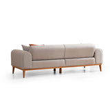 Lima 3-sits (220 x 84 x 77 cm) 3-sits bäddsoffa Creme