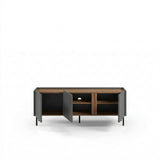 Lucile (140 x 53,9 x 35,5 cm) TV-bänk Antracit Natur ek Svart