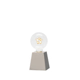 B/O Trä/vit. Amber LED Stjärna Timer 6h USB Stående Ljusdekoration Inne