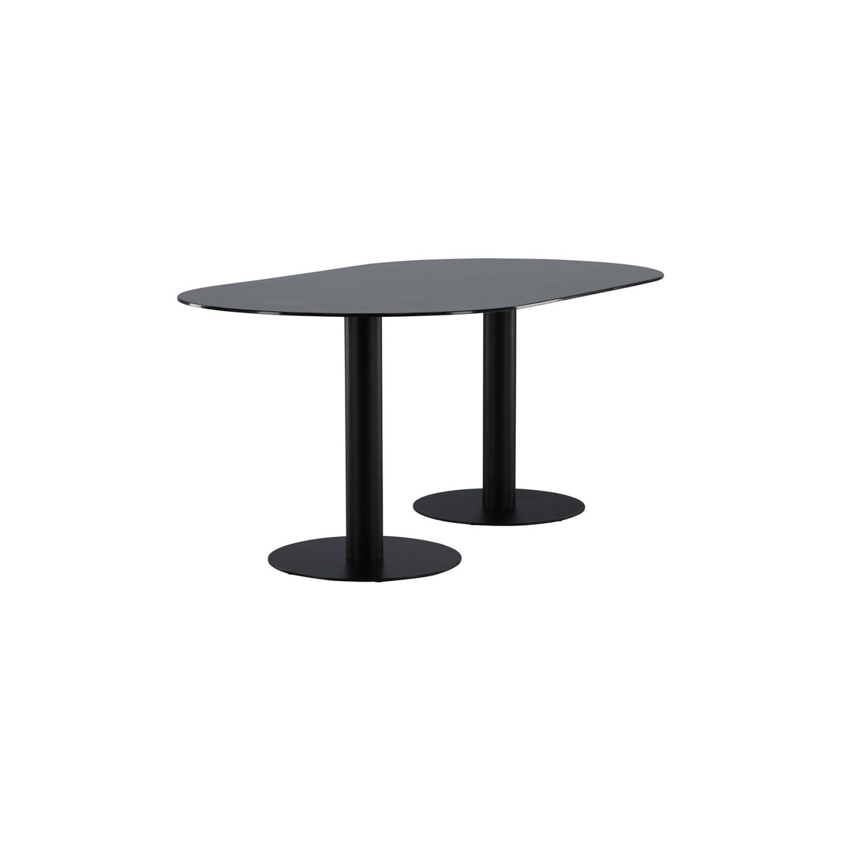 Pillan Ovalt matbord Svart, 180 x 74 x 100