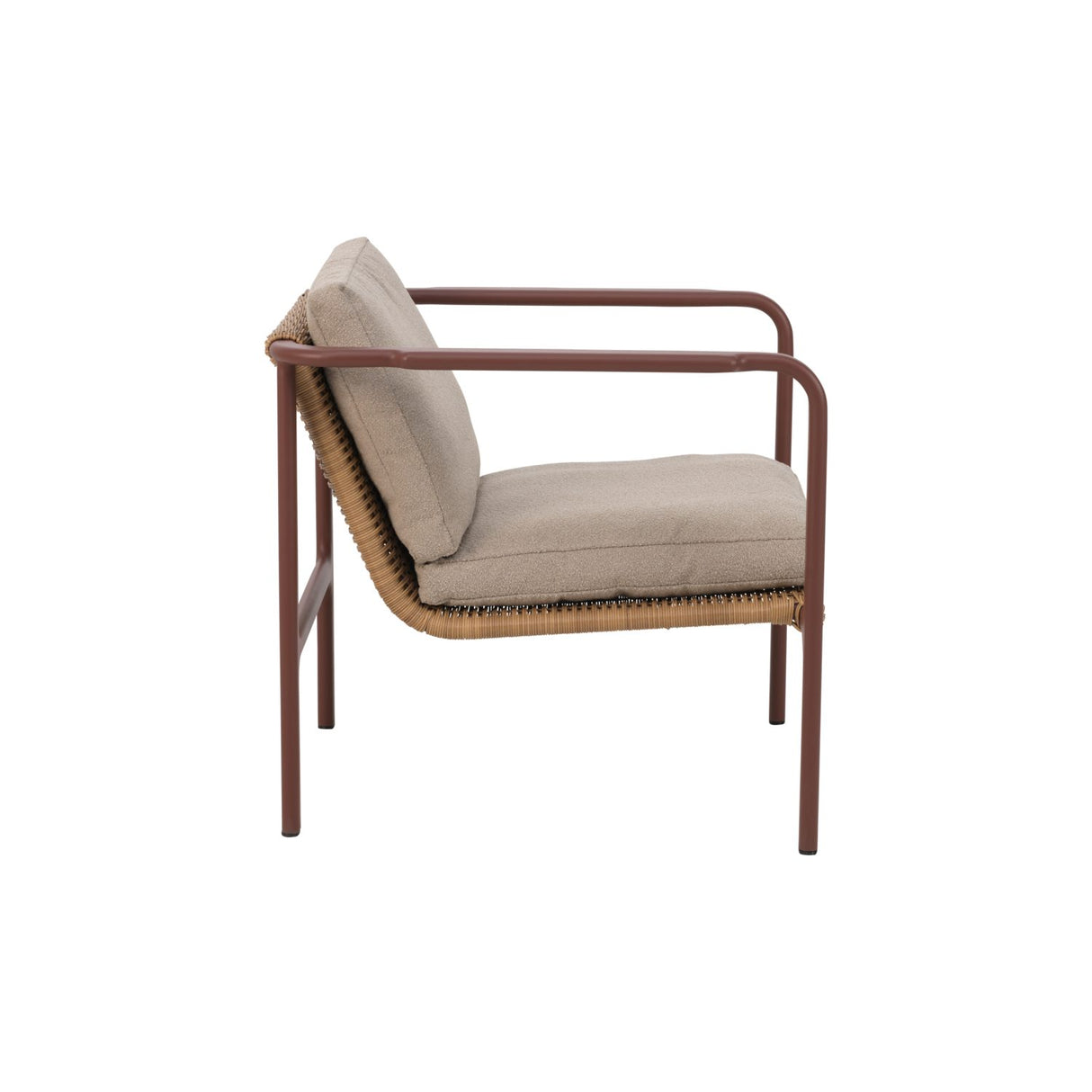 Motty Fåtölj Zin Red/Teddy Beige