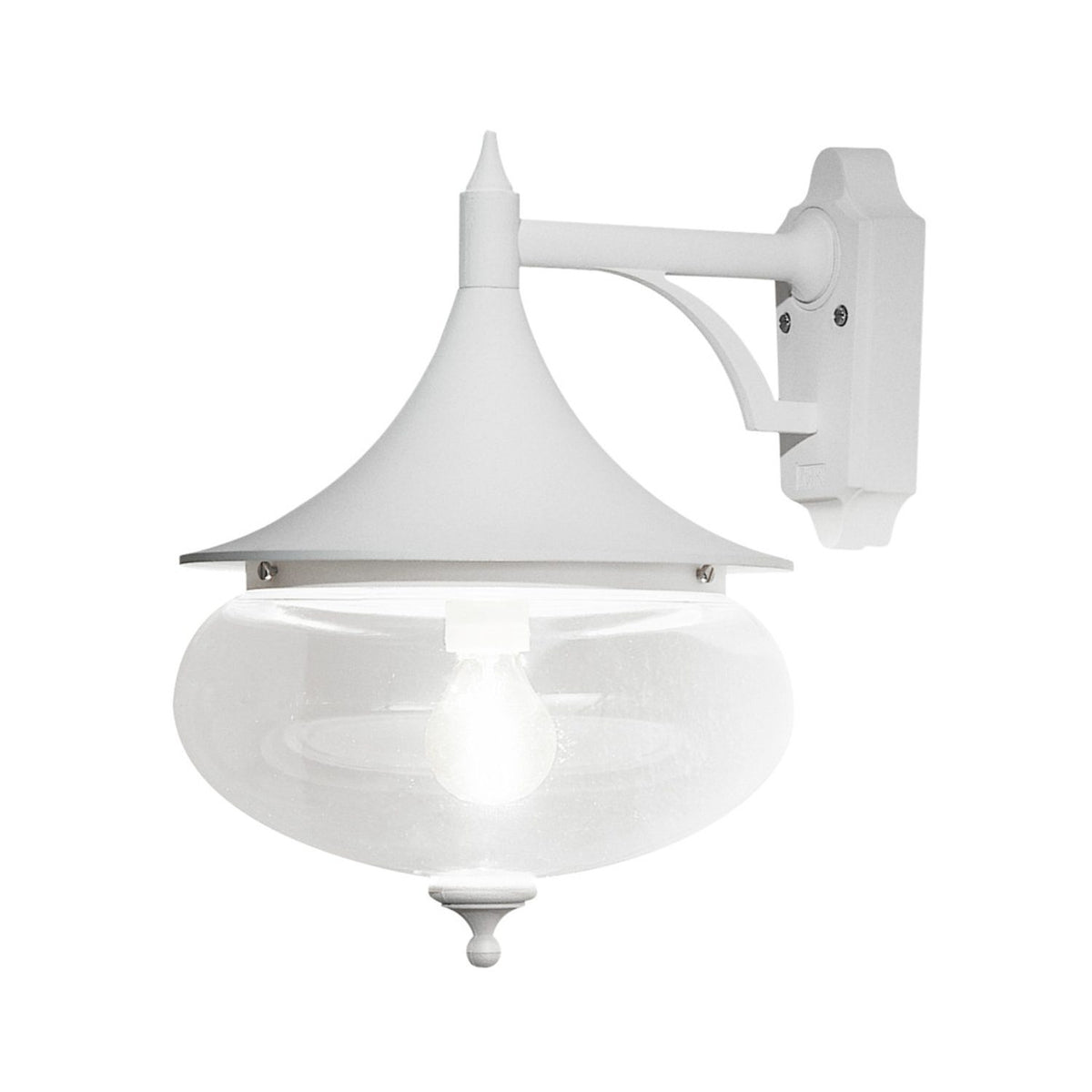 Libra E27 Ner 39.5 cm Vägglampa Ute Vit