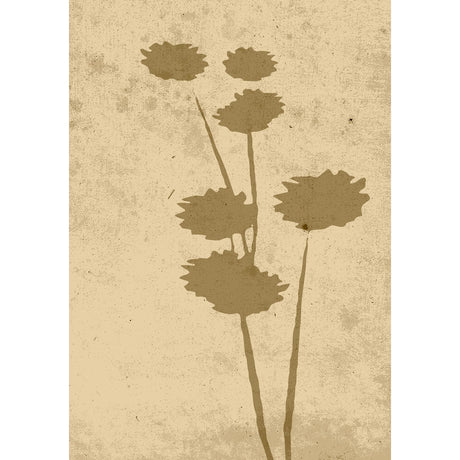 Blomkonst Poster Beige, 21 x 30 cm