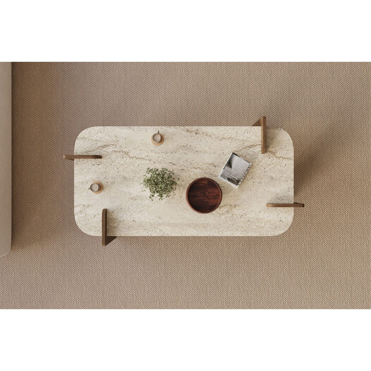 Leapiri Soffbord Travertine