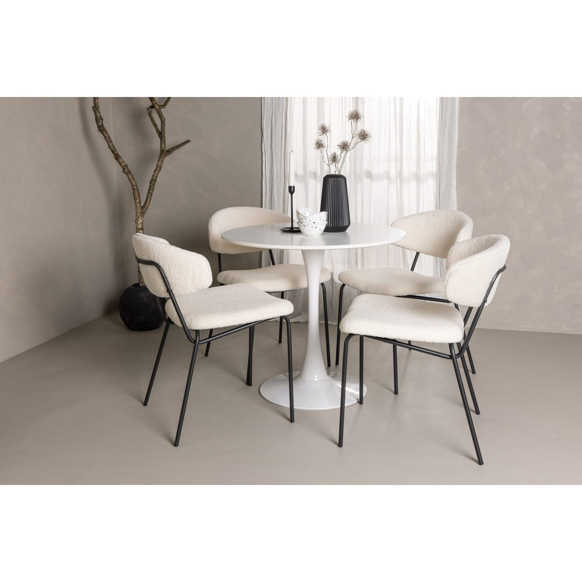 Hamden, Chico Rund matgrupp Vit, Vit, ⌀80