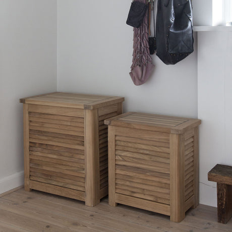 Stor Tvättkorg Teak