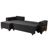 Dakar Bäddsoffa med divan Antracit