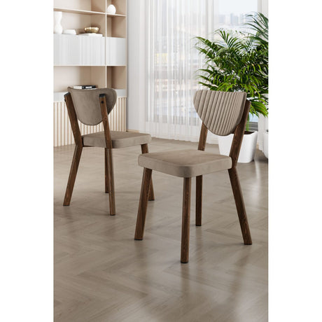 Arfe (45 x 86 x 46 cm) 6 delar cappuccinobrun Stolset