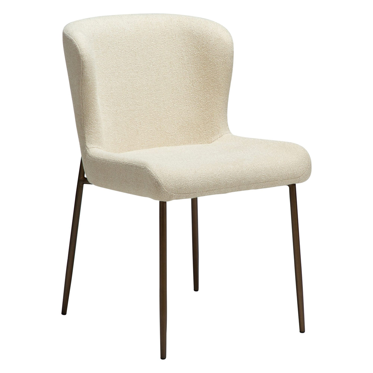 Glam Stol Frosted Almond, Antique Brass