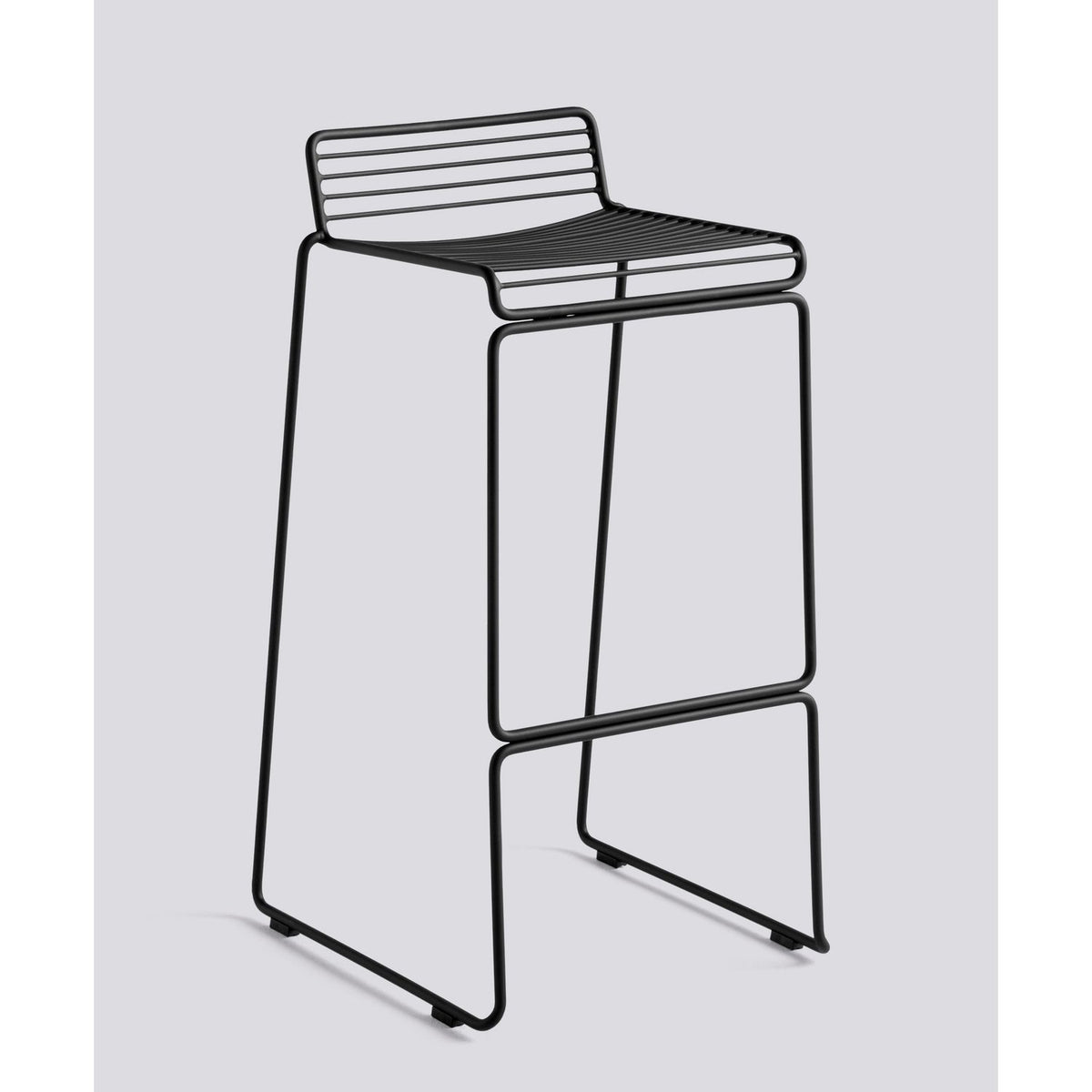 Hee 75 cm Barpall Black – pulverlackerat stål