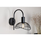 Elsa Vägglampa Svart, U-fäste
