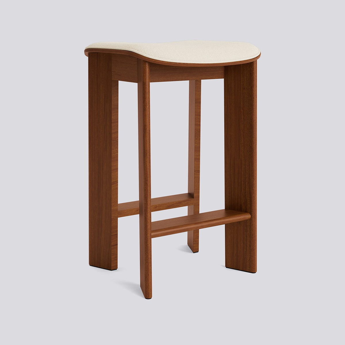 Chisel 30 65 cm Barpall lackerad valnötsfaner, Turf Cream