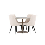 Lycke, Leone Rund matgrupp Beige,Svart, Beige, ⌀110