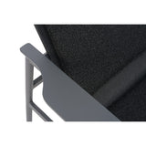 Soro Loungefåtölj Antracit/Teddy Black