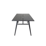 Sleek Rektangulärt matbord Svart, Fanér, 195 x 95
