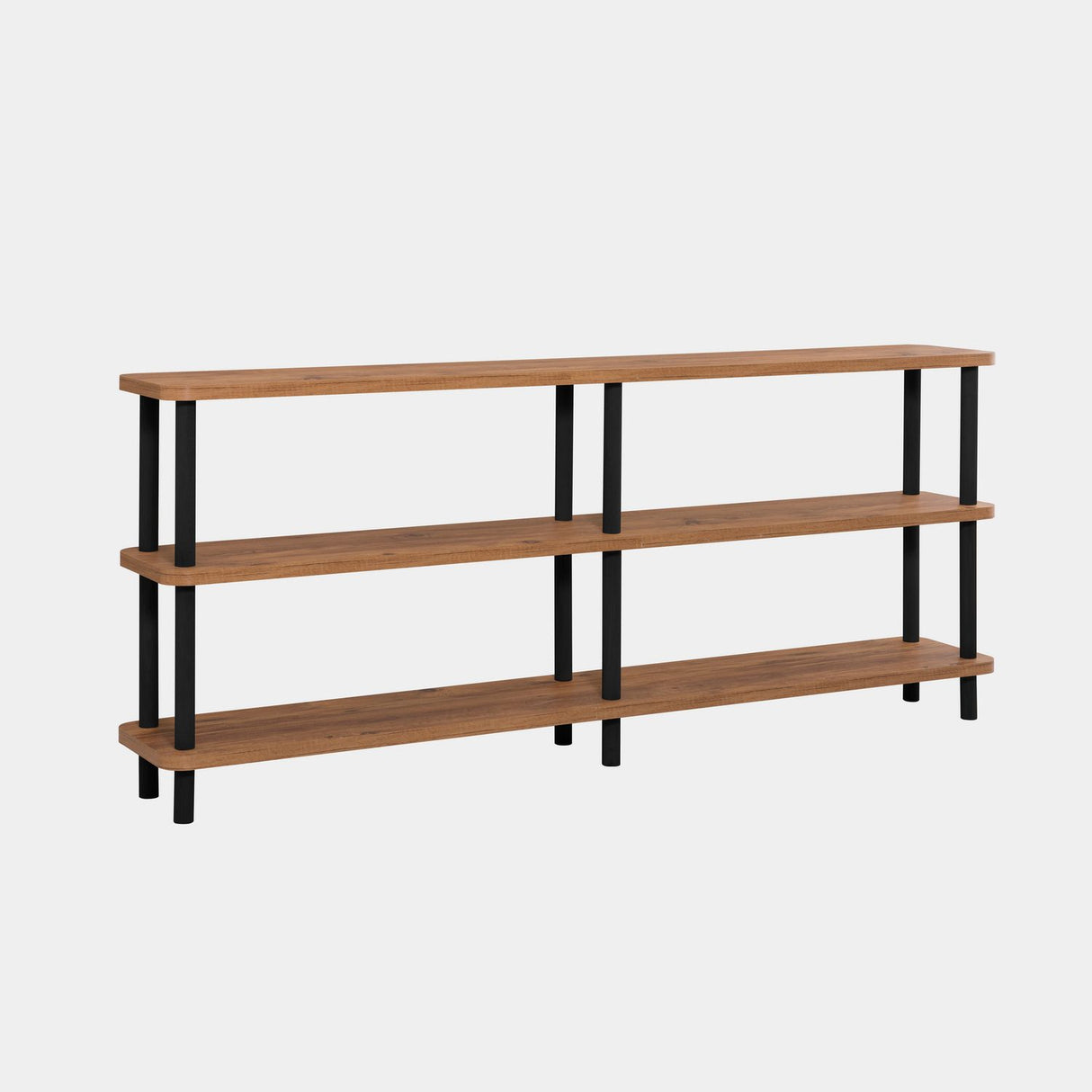 Bokhylla Serie 1 (180 x 74,9 x 35 cm) Svart atlantisk furu Bokhylla