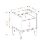 Urban Sängbord Sapphire Oak