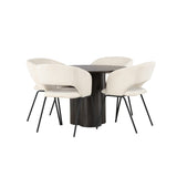 Olivia, Day Rund matgrupp Offwhite, Mocka, 4st