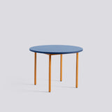 Two-Colour Ø105 × H74 cm Matbord Blue, Ochre – pulverlackerat stål
