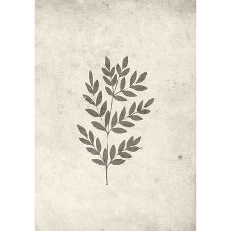 Vårblad Poster Beige, 21 x 30 cm