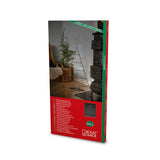 Metall 110cm svart micro-LED Gran med Belysning