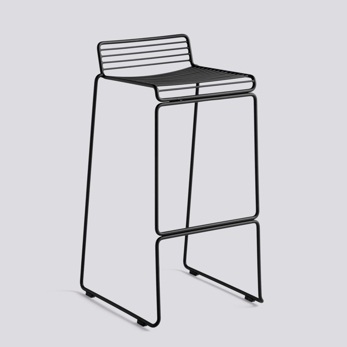 Hee 75 cm Barpall Black – pulverlackerat stål