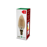 Glödlampa B35 SPIRAL-LED P45 Glödlampa Gul
