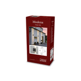 Modena GU10 Dubbel Transparent Vägglampa Ute Svart, 30 cm