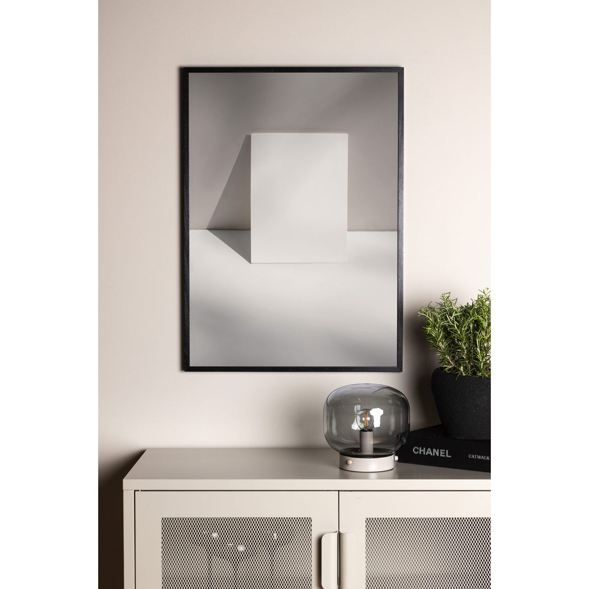 Canvas Poster Beige, 30 x 40 cm