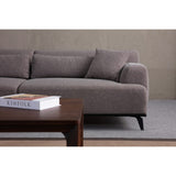 Kigali 2 (200 x 100 x 75 cm) brungrå 2-sitssoffa