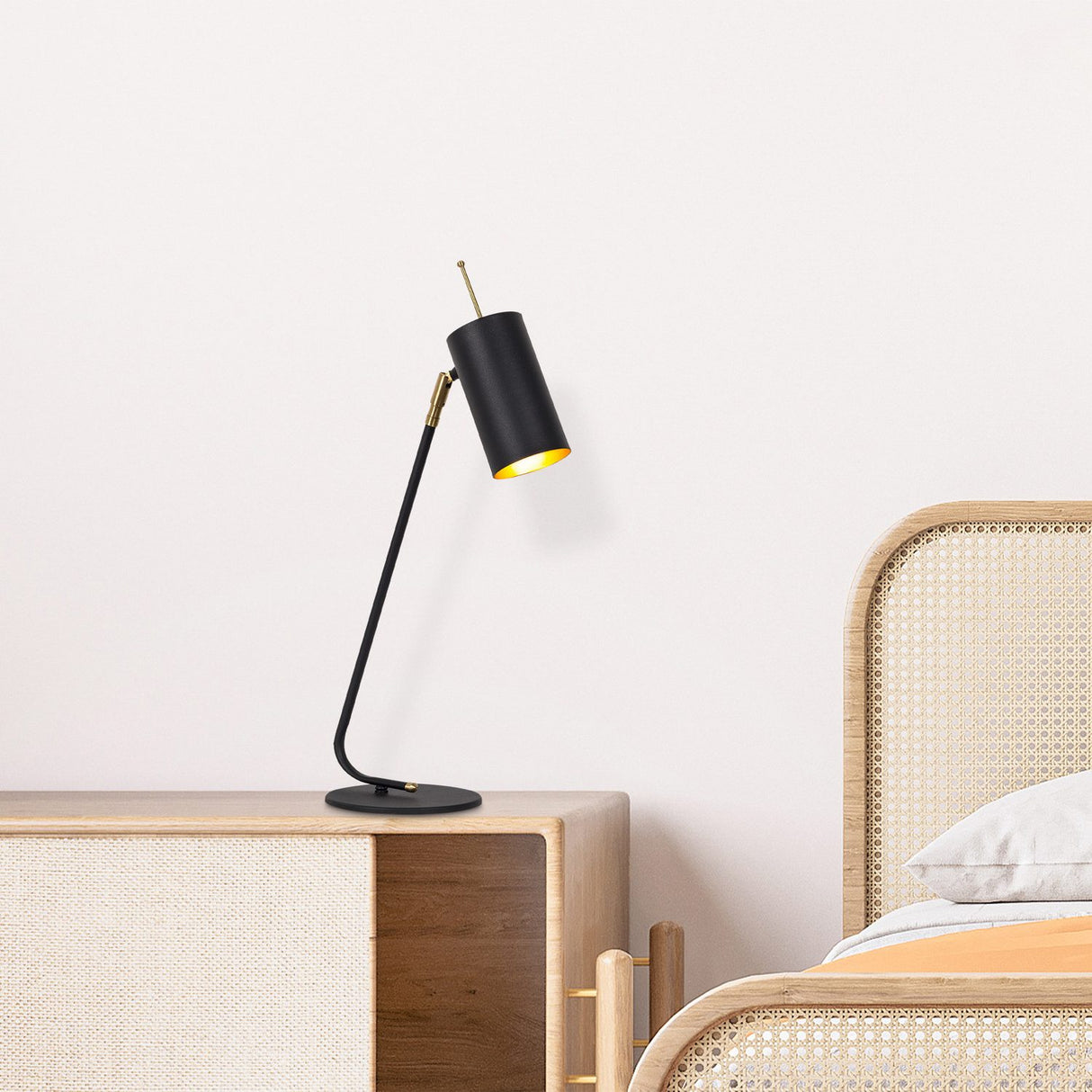 Mel Bordslampa Glim Black / Gold