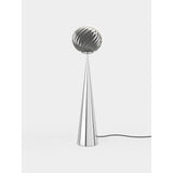 Whirl Cone Fat Golvlampa Silver