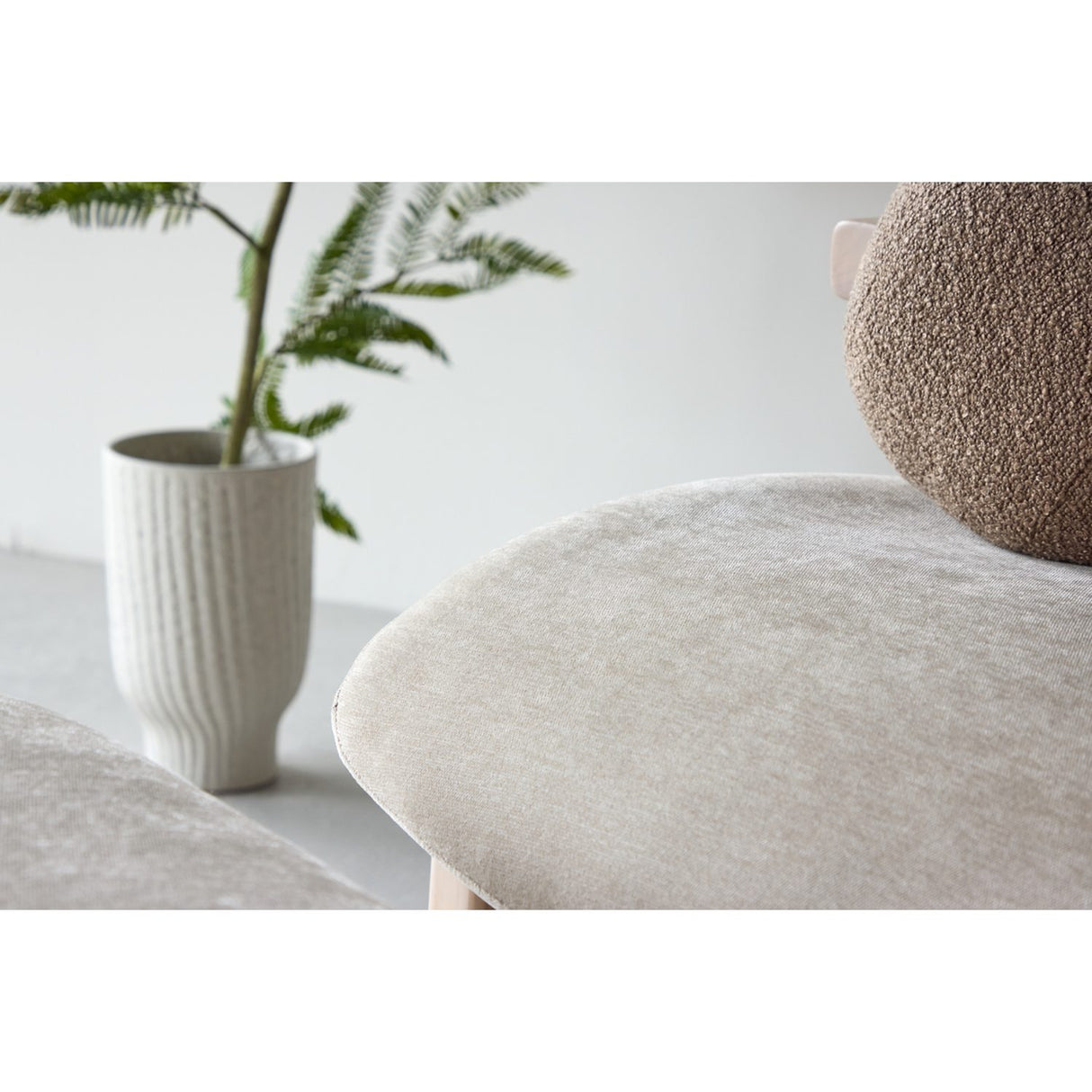 Rile Fåtölj Beige, Fåtölj + Ottoman