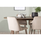Andy, Night Oval matgrupp Valnöt, Beige, Natur, 180 x 90