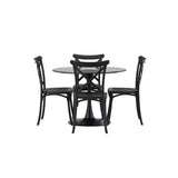 Glade, Crosett Rund matgrupp Svart, Svart, ⌀100