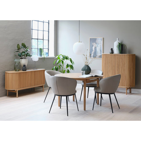 Garbo Matbord Rund 120 cm Naturlig Ek
