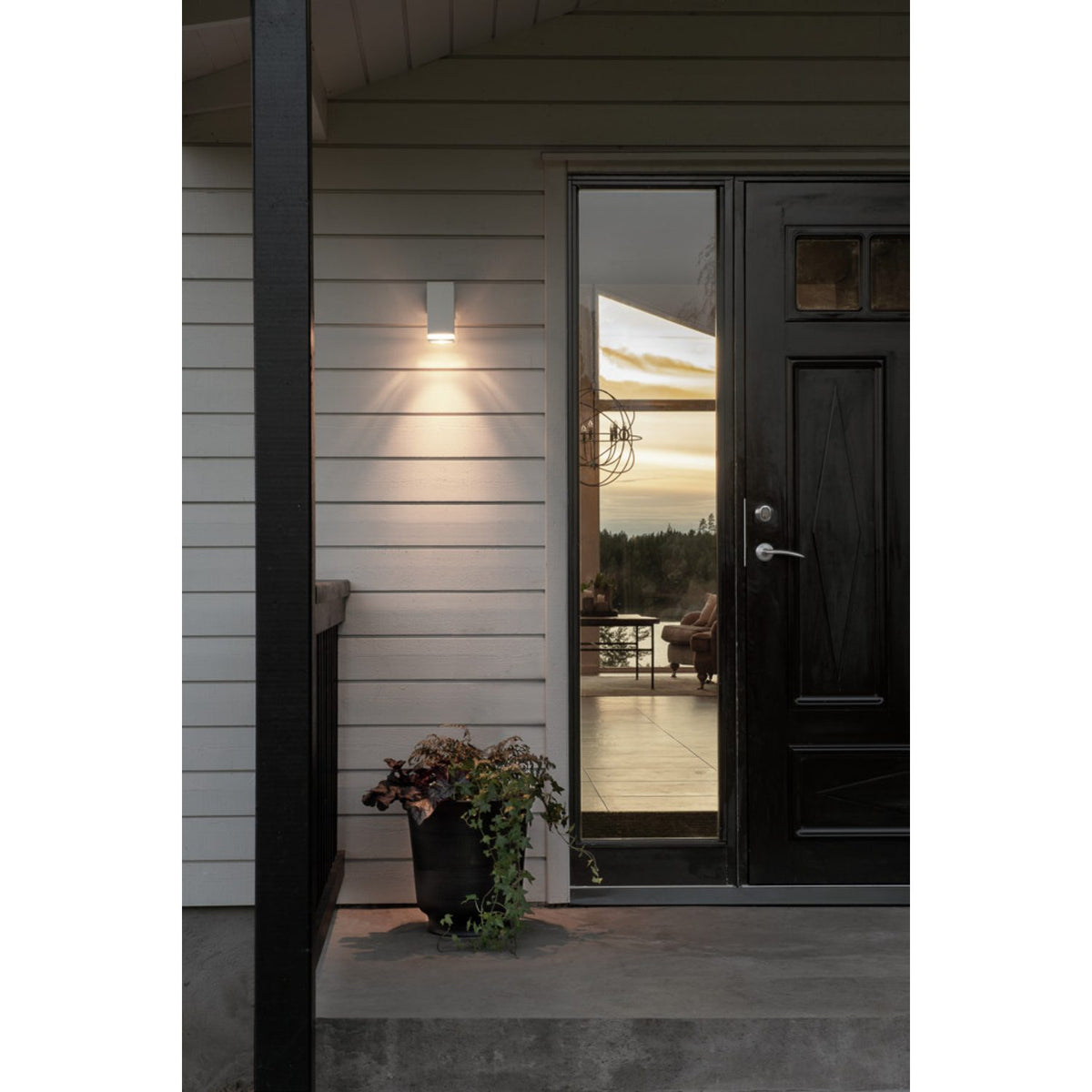 Pollux GU10 Vägglampa Ute Vit, 16.5 cm