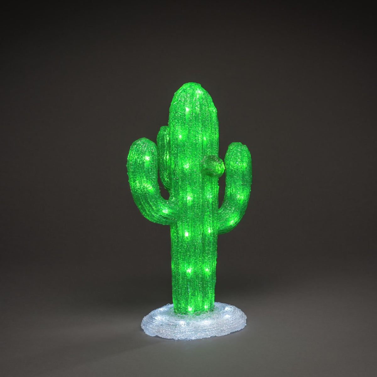 Kaktus akryl 45cm LED Ljusdekoration Ute