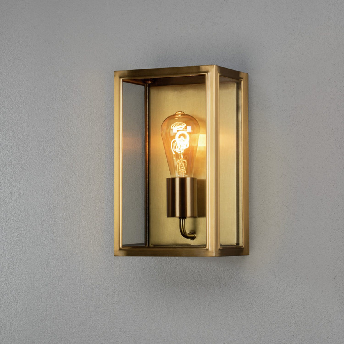 Carpi E27 Vägglampa Ute Mässing, Medium (18 cm)